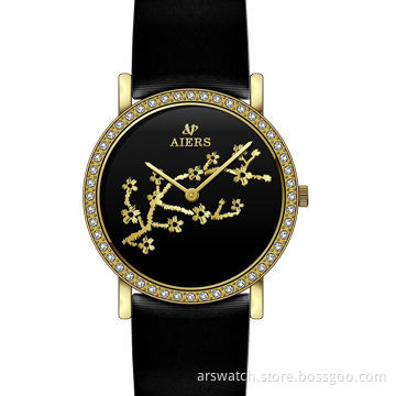 Promotional fashion Watch with Alloy Case and PU Band, Available in Various Designs